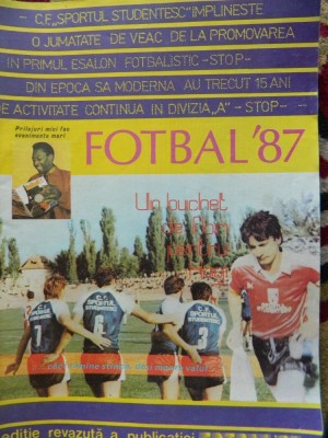 Revista fotbal - 1987 foto
