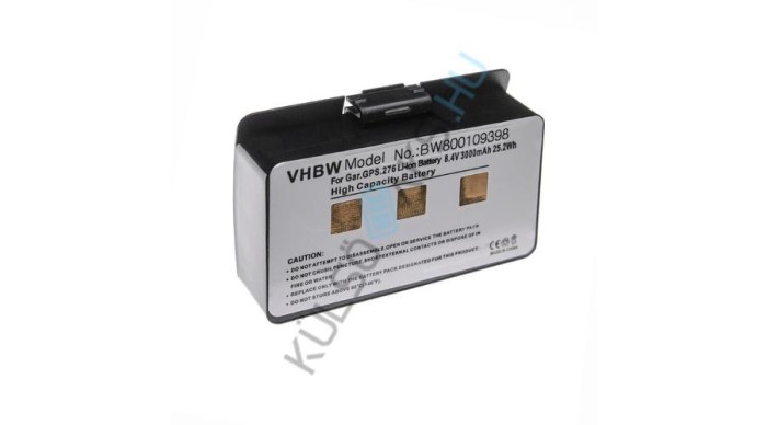 &Icirc;nlocuire baterie GPS VHBW pentru Garmin 010-10517-00, 010-10517-01, 011-00955-00, 01070800001 - 3000mAh, 7.4V