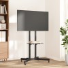 vidaXL Suport TV Roti 32-70 inch VESA 600x400 mm 50kg Negru, Inclinare, Raft Reglabil, Sistem Gestionare Cabluri