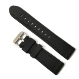 Cumpara ieftin Curea Ceas Neagra Silicon 20mm 22mm, Textura Mata, Catarama Inox, Telescoape Incluse