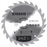 Strend Pro TCT 165x2.2x20/16 mm 24T, p&acirc;nza de ferăstrău pentru lemn, SK slicers
