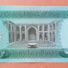 25 Dinari - Bancnota Irak - 25 Dinars - piesa SUPERBA - UNC