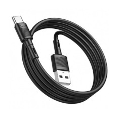Cablu Date si Incarcare USB-A &ndash; USB-C HOCO X83 Victory, 60W, 1m, Negru/Alb