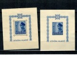 Croatia 1943 - Ante Pavelic, colita dantelata si nedantelata nestampilata cu sarniere