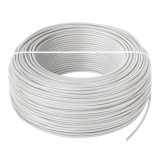 Rola Cablu 100m Conductor Electric Flexibil LGY 1x1.5 mm2 H07V-K Cupru Multifilar/Litat, Diametru Exterior 3.4 mm, Culoare Alb, Oem