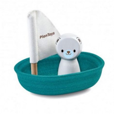 Jucarie din lemn - Sailing Boat-Polar Bear | Plan Toys