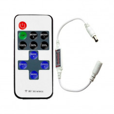 Controler banda LED monocrom, telecomanda RF 11 taste, conectori DC5.5-2.1 M T