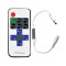 Controler banda LED monocrom, telecomanda RF 11 taste, conectori DC5.5-2.1 M T