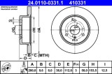 ATE 24.0110-0331.1 Disc frana