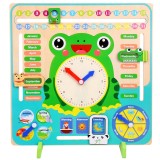 Cumpara ieftin Puzzle pentru timp, Sunmostar, Lemn, Multicolor
