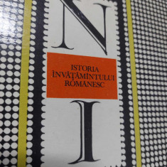 ISTORIA INVATAMANTULUI ROMANESC,Nicolae Iorga,interior carte Nefolosit,Colectie