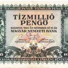Ungaria 10 000 000 Pengo 1945 P-123 Seria 082821