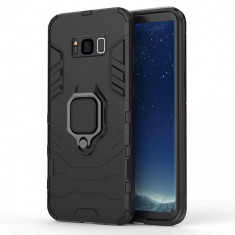 Husa Samsung Galaxy S8 Antisoc cu Inel Negru Techsuit SS foto