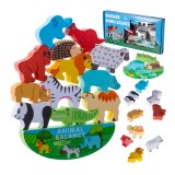 Joc puzzle echilibrarea animalelor de safari