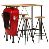 vidaXL Set de bar, 5 piese, lemn masiv de mango 4009369