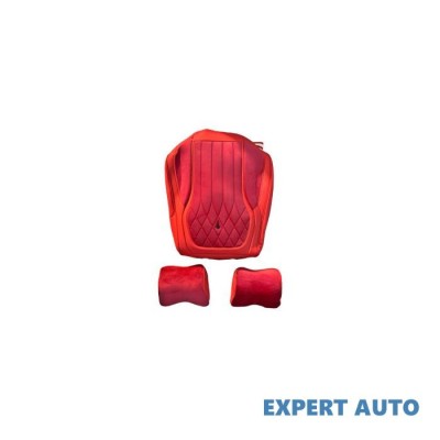Huse auto universale 9d premium imitatie piele + alcantara culoare:rosu cod:1213-2 Alta marca Alt model #7 foto