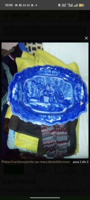 Platou deosebit mare