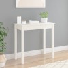 VidaXL Masă consolă, alb, 80x40x75 cm, lemn masiv de pin 814245