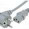 Cablu 3x1mm2 CEE 7/7 ştecăr &icirc;n unghi IEC C13 mamă PVC LIAN DUNG