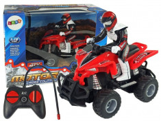 ATV rosu RC pentru copii , Quad cu telecomanda 27 Mhz MCT 9385 foto