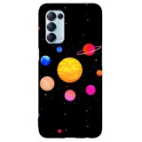 Husa compatibila cu Oppo A12 5G model Colorful Solar System, Silicon, TPU, Viceversa, Transparent, Carcasa