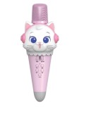 Cumpara ieftin Microfon karaoke copii, Sinder S610, boxa incorporata, model pisica dragalasa, roz