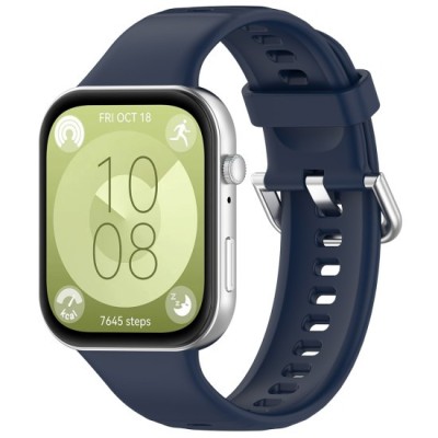 Curea pentru Huawei Watch Fit 3 - Techsuit Watchband 24mm (W061) - Navy Blue foto