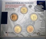 GERMANIA 2006 - 5 x 2 euro comemorativ -Holstentor Lubeck -A,D,F,G,J -blister/BU