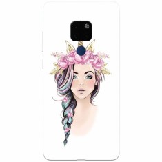 Husa silicon pentru Huawei Mate 20, Unicorn Girl