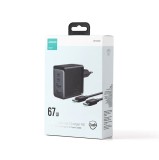 Incarcator Joyroom Ultra Rapid, Putere 67W, Model JR-TCG02 EU, Porturi 2 x Type C și 2 x USB-A, Cablu inclus, Negru