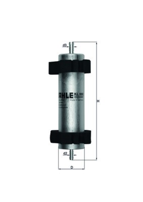 MAHLE KL 660 filtru combustibil foto