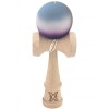 Kendama X Originala, Profesionala, Cyrax, Rubber Grip, din Lemn, 18 cm, Gri/Alb/Mov