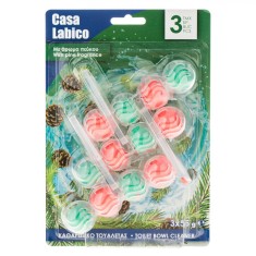 Odorizant Toaletă, Casa Labico, Pine Fragrance, Set 3 Buc, Multicolor