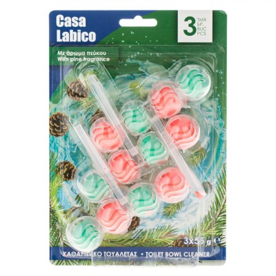 Odorizant Toaletă, Casa Labico, Pine Fragrance, Set 3 Buc, Multicolor foto