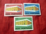 Serie Portugalia 1969 Europa CEPT , 3 valori