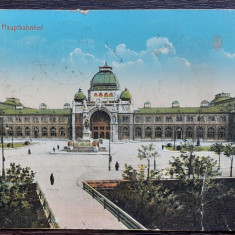 (210) CARTE POSTALA GERMANIA - NURNBERG - GARA - 1913