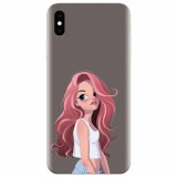 Husa silicon pentru Apple Iphone XS, Cute Girl