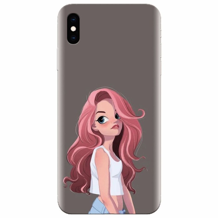 Husa silicon pentru Apple Iphone XS Max, Cute Girl