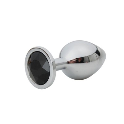 Dildo metalic Rosy Medium Black Diamond foto