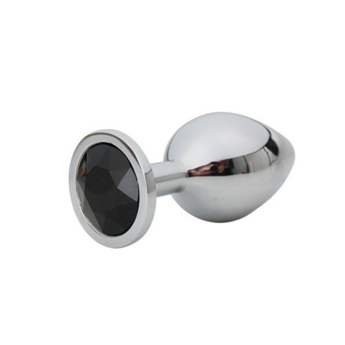 Dildo metalic Rosy Medium Black Diamond
