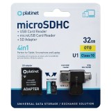MICRO SD CARD 32GB OTG/CARD READER/ADAPTOR PLATINET EuroGoods Quality