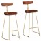 vidaXL Scaune de bar 2 buc 49x43x103 cm lemn masiv de mango 4013518