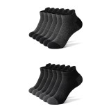 Set 12 perechi de sosete pentru barbati, SS036, Gri/Negru, marime universala