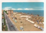 FA156 - Carte Postala - ITALIA - Viserba. Panorama della spiaggia, circulata