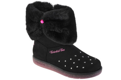 Cizme de iarna Skechers Glitzy Glam - Cozy Cuddlers 314851L-BLK negru foto