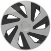 Set capace roti auto Cridem Vector 4buc - Argintiu/Negru - 15&#039;&#039; Garage AutoRide