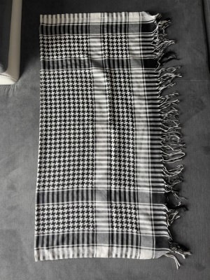 Esarfa Alb-Negru foto