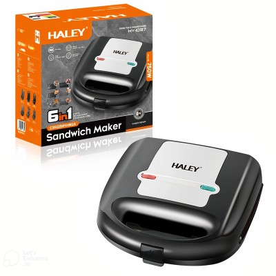 Sandwich Maker Haley 750 W, 6 in 1, placi detasabile, design compact &amp;ndash; gustari delicioase la tine acasa foto