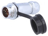 Mufă SF12 Tată 5 PIN IP67 4-6.5mm 5A 180V