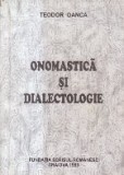 Onomastica si Dialectologie
